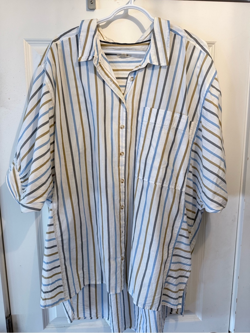 Pilcro dolman sleeve button down